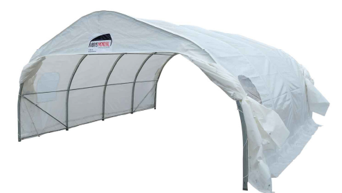 Double Round Car Shelter Cover